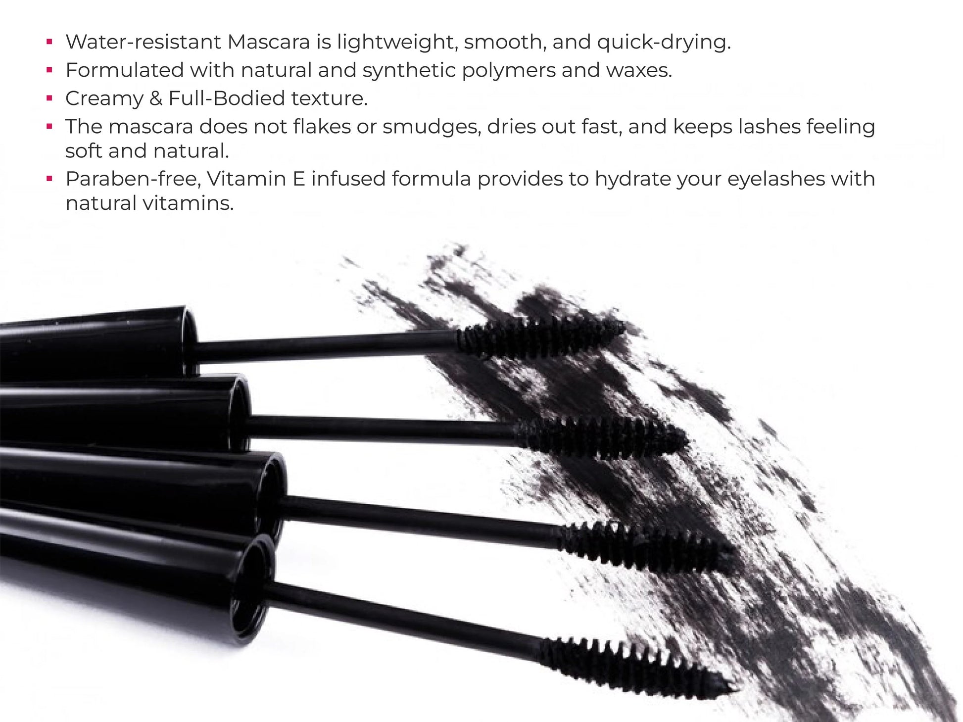 Water Resistant Vitamin E Infused Moisturizing Mascara Sugar Love Cosmetics